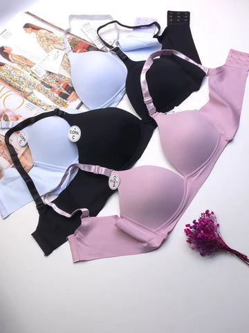 (36-44)B&C Seamless Thin Padded Non Wired T Shirt Bra (160)
