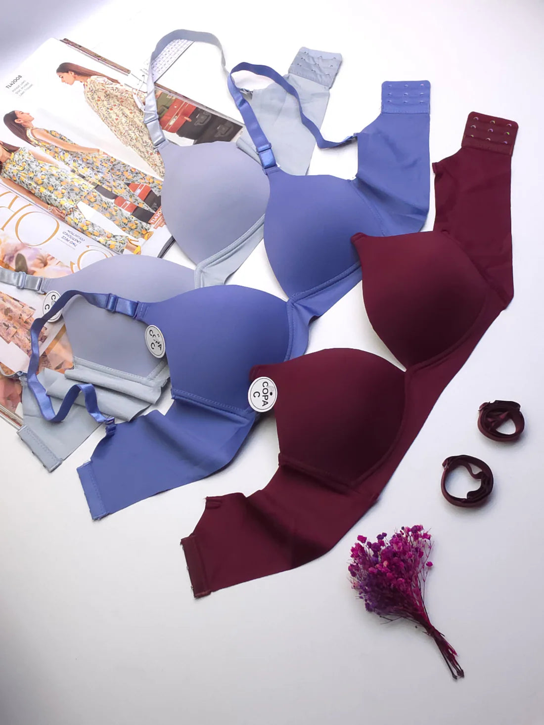 (36-44)B&C Seamless Thin Padded Non Wired T Shirt Bra (160)